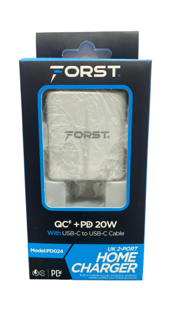 Cargador Forst 20W doble puerto Tipo C