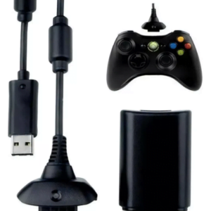 Kit Carga Y Juega Para Control Xbox 360 Pila Bateria Y Cable